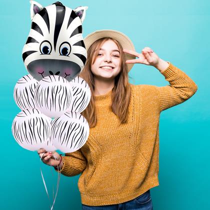 Imaginea din Balonase fericite 7 buc - zebra