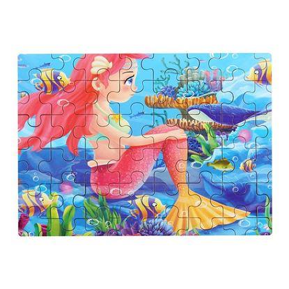 Imaginea Puzzle pentru copii într-o cutie de tablă