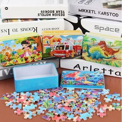 Imaginea din Puzzle pentru copii într-o cutie de tablă - sirenă