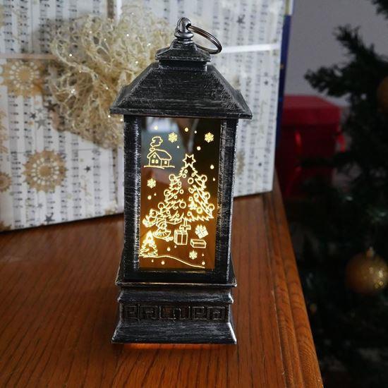 Imaginea din Lampion de Crăciun cu LED - brad