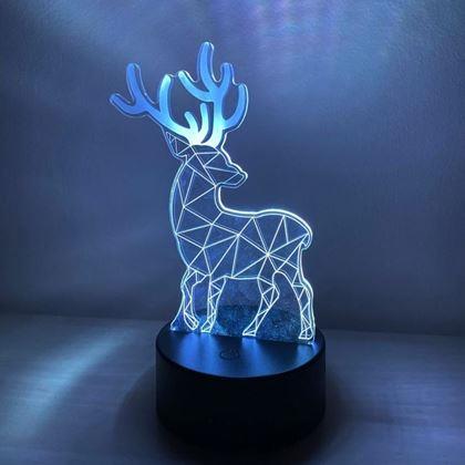 Imaginea din Lampă cu iluzie 3D - cerb