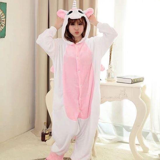 Imaginea din Supratricolor Animal Jumpsuit - Unicorn roz - L