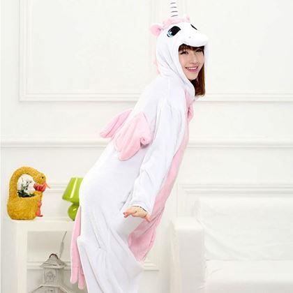 Imaginea din Supratricolor Animal Jumpsuit - Unicorn roz - L