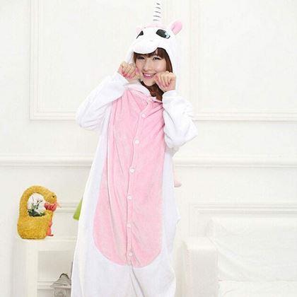 Imaginea din Supratricolor Animal Jumpsuit - Unicorn roz - L