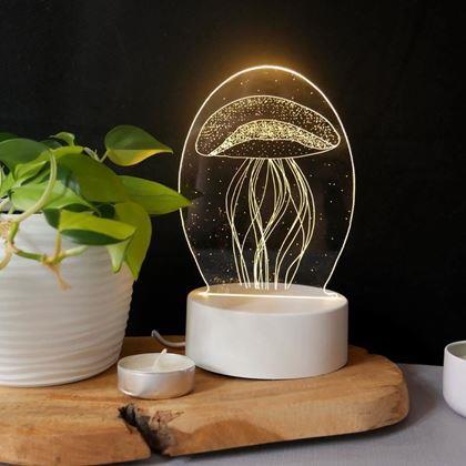 Imaginea din Lampă decorativă 3D - meduză