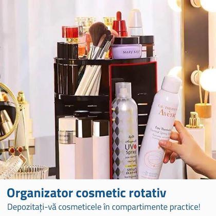 Imaginea din Organizator cosmetic rotativ - negru