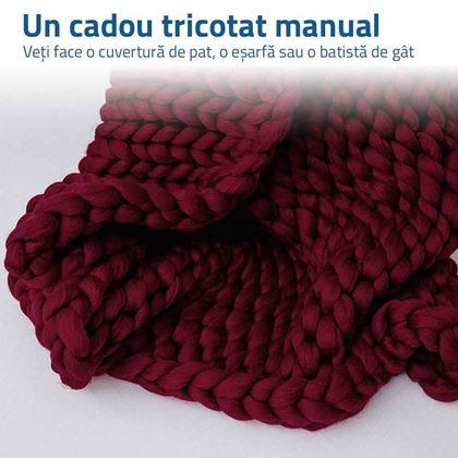 Imaginea din Fir de tricotat manual - vișiniu