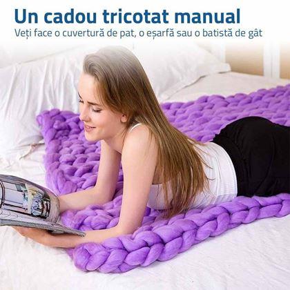 Imaginea din Fir de tricotat manual - violet 