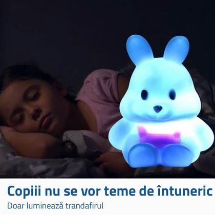 Imaginea din Lampă de noapte iepuraș - albă