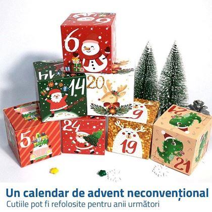 Imaginea din Calendar de Advent - cutii reîncărcabile 24 buc