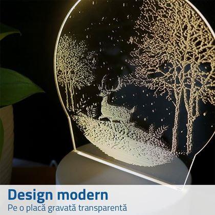 Imaginea din Lampă decorativă 3D - cerb