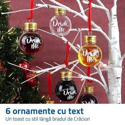 Imaginea din Ornamente pentru brad 6 bucăți - bea-mă