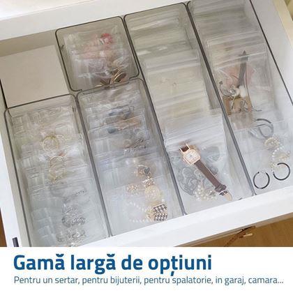 Imaginea din Organizator transparent - dreptunghiular lung