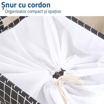 Imaginea din Coș de depozitare pentru textile cu cordon de tragere - cuburi