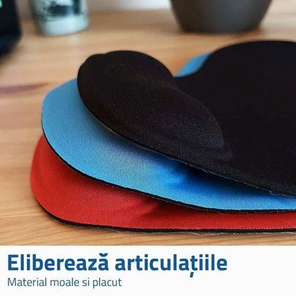 Imaginea din Mouse-pad ergonomic - roșu