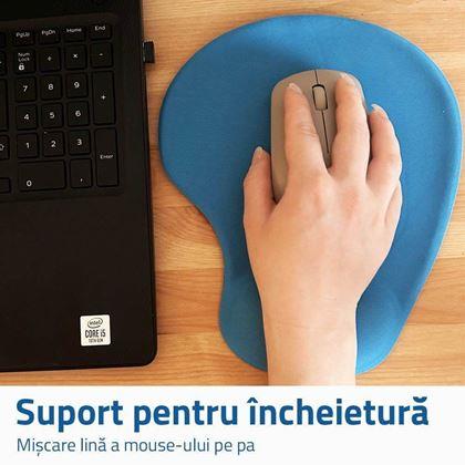 Imaginea din Mouse-pad ergonomic - albastru