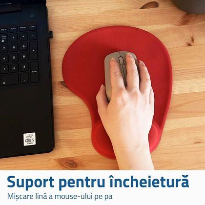 Imaginea din Mouse-pad ergonomic - roșu