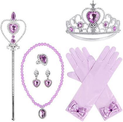 Imaginea din Set accesorii pentru prințesă 6 buc - mov