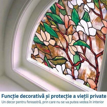 Imaginea din Folie decorativă pentru ferestre - mozaic floral