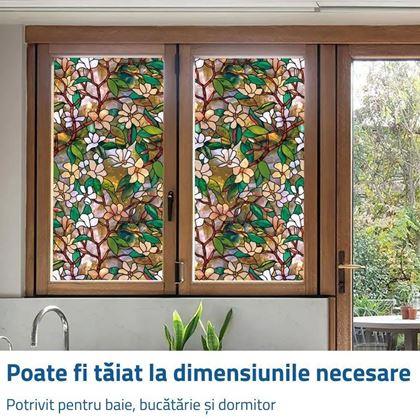 Imaginea din Folie decorativă pentru ferestre - mozaic floral