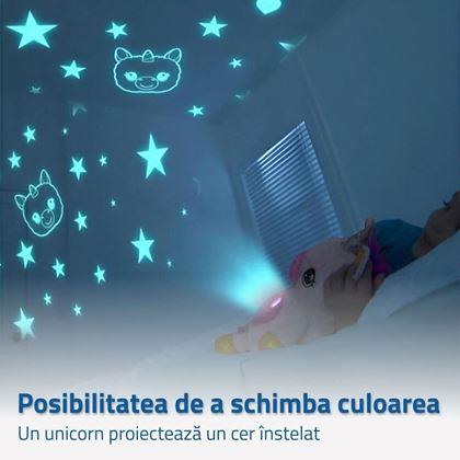 Imaginea din Jucărie de plus cu proiector - unicorn