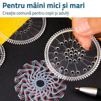 Imaginea din Set de șabloane de desen - spirograf