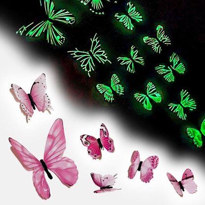 Imaginea Setul de fluturași luminoși pentru perete