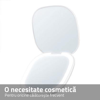 Imaginea din Oglindă cosmetică de călătorie cu iluminare