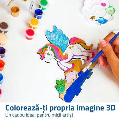 Imaginea din Kit pentru realizarea unei imagini 3D - unicorn