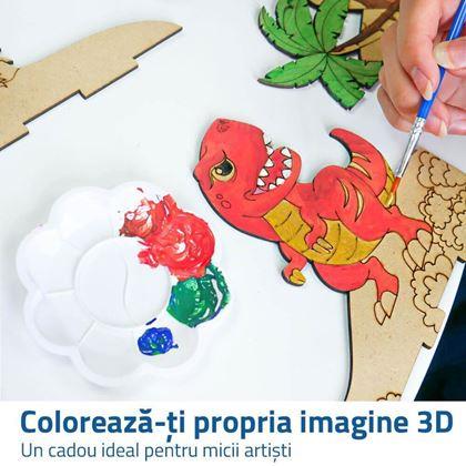 Imaginea din Kit pentru realizarea unei imagini 3D - dinozauri