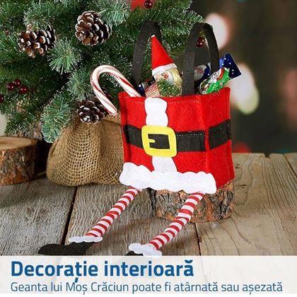 Imaginea din Sacul decorativ de Crăciun - Moș Crăciun