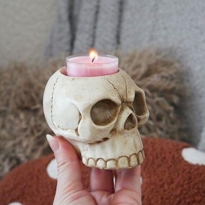 Imaginea din Suport de lumanare tealight - craniu