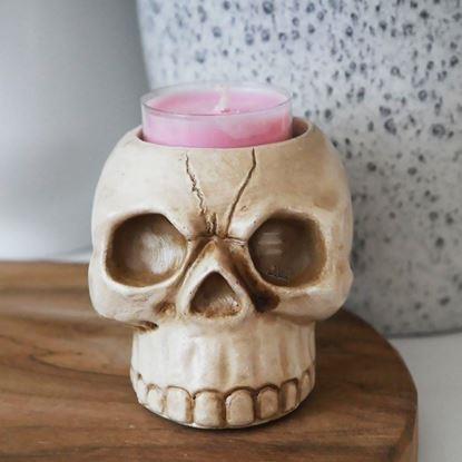 Imaginea Suport de lumanare tealight - craniu