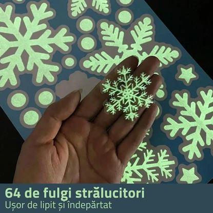 Imaginea Fulgi de zăpadă luminoși pentru fereastră