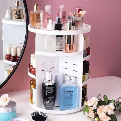 Imaginea din Organizator cosmetic rotativ - alb