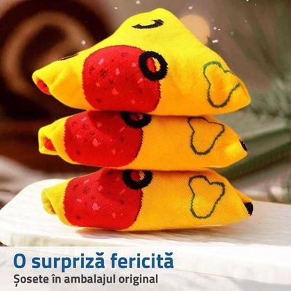 Imaginea din Set 4 perechi de șosete - pizza