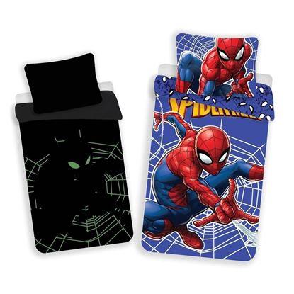 Imaginea Lenjerie de pat din bumbac luminată - Spider-Man