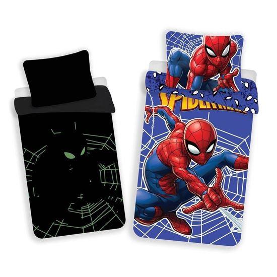 Imaginea din Lenjerie de pat din bumbac luminată - Spider-Man