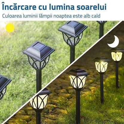 Imaginea Set 2 lămpi solare LED spre grădină