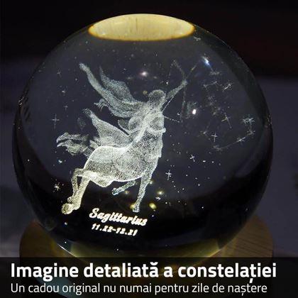 Imaginea din Glob luminos LED semn zodiacal - Săgetător