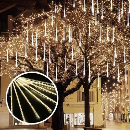 Imaginea Iluminat de Crăciun cu fulgi căzători 